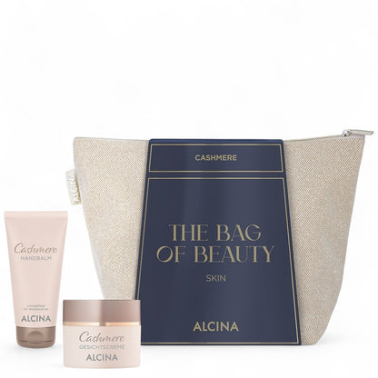Alcina Geschenkset Cashmere Skin - Handbalm 50ml + Gesichtscreme 50ml + Tasche