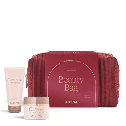Alcina Geschenkset Cashmere – Handbalm 50 ml + Gesichtscreme 50 ml + Tasche