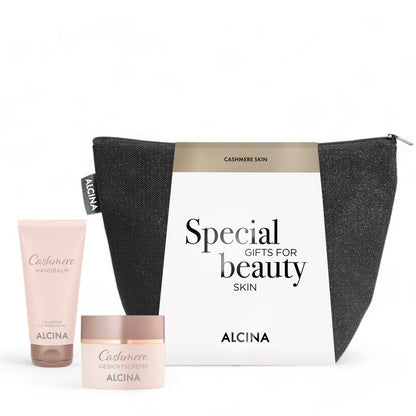 Alcina Gift Set Cashmere Skin - Hand Balm 50ml + Face Cream 50ml + Bag