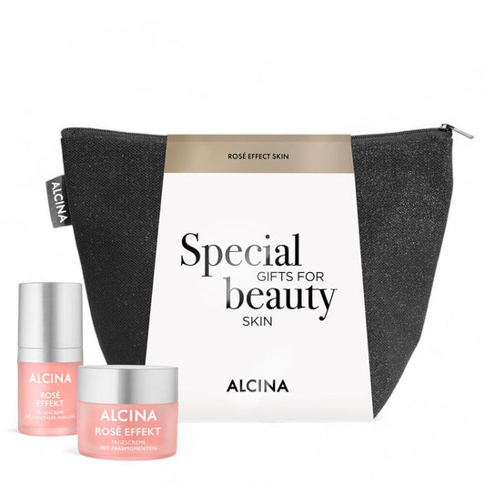 Alcina Gift Set Rose Effect Skin - Day Cream 50ml + Eye Cream 15ml + Bag