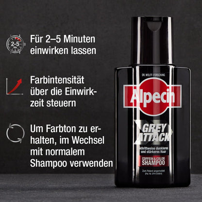Alpecin Grey Attack Coffein & Color Shampoo 200 ml