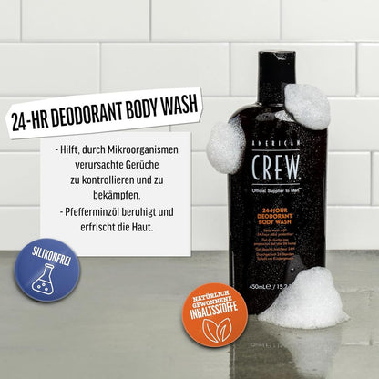 American Crew 24 Hour Deodorant Body Wash 450ml