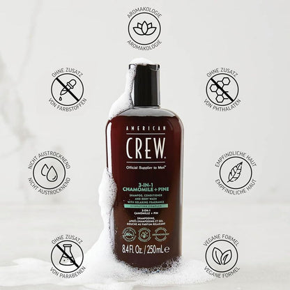 American Crew Chamomile & Pine Relaxing 3-in-1 Shampoo 250ml