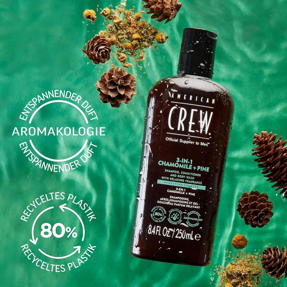 American Crew Chamomile & Pine Relaxing 3-in-1 Shampoo 250ml
