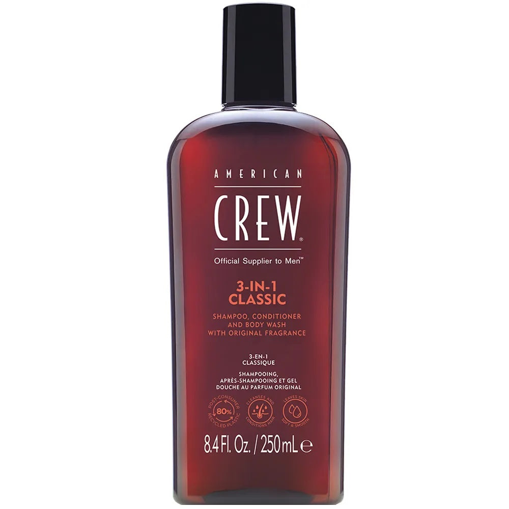 American Crew Geschenkset - 3 in 1 Classic Shampoo 250ml + Pomade 50g