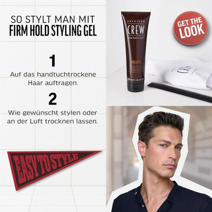 Gel coiffant tenue ferme American Crew Style 250 ml