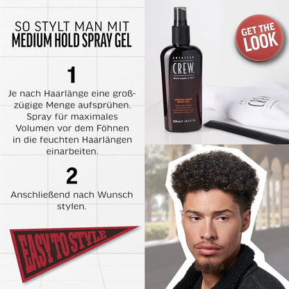 American Crew Style Medium Hold Spray Gel 250ml