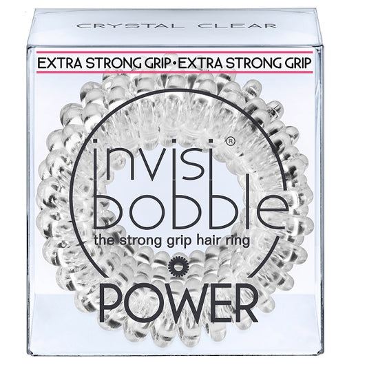 Invisibobble POWER Crystal Clear - Hair Tie 3 Pieces