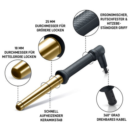 Golden Curl The Gold Curler - curling iron