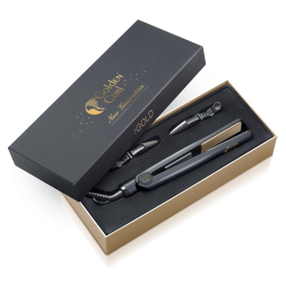 Golden Curl The Gold Straightener Black
