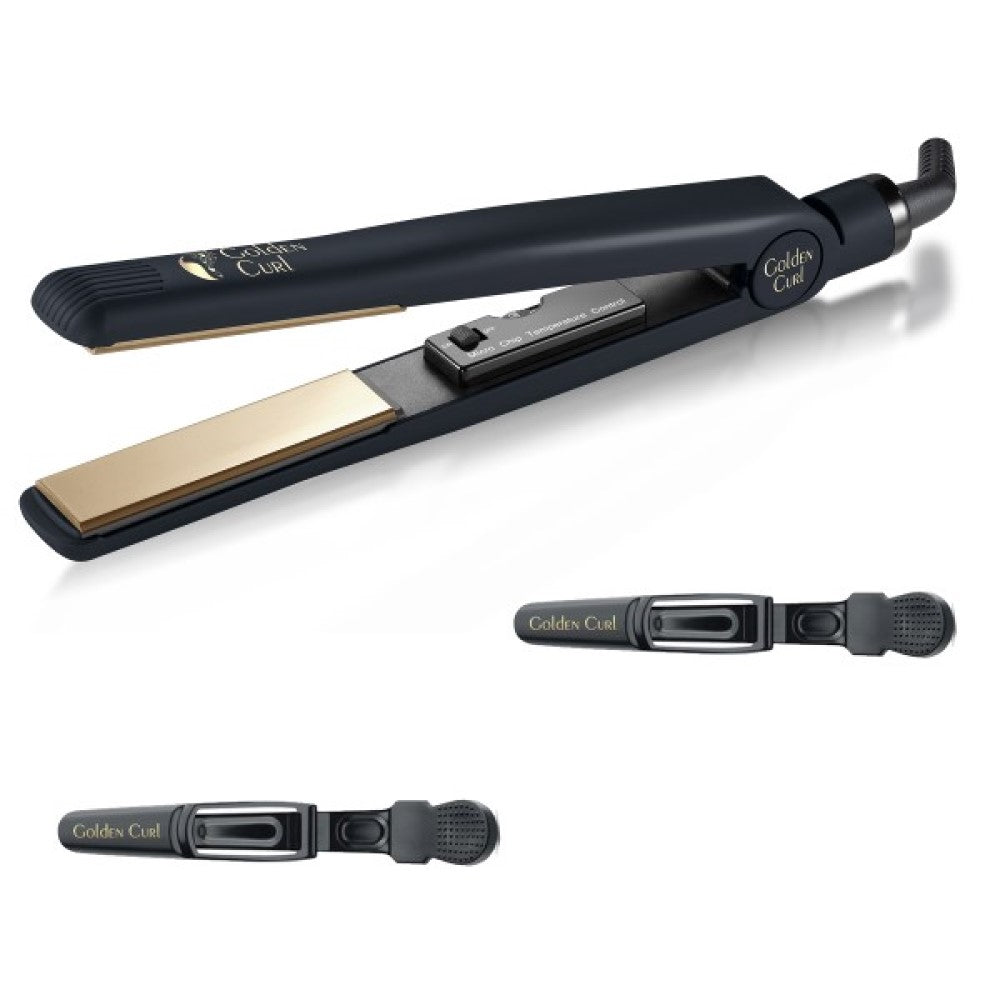 Golden Curl The Gold Straightener Black
