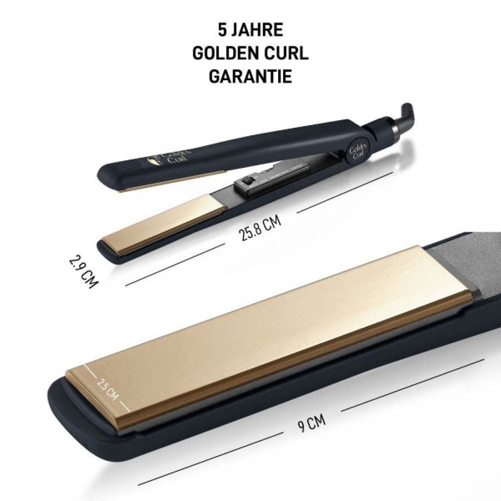 Golden Curl The Gold Straightener Black