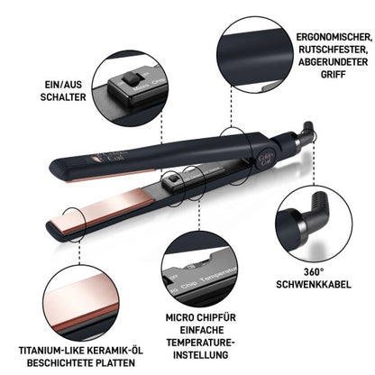 Golden Curl The Rose Golden Straightener