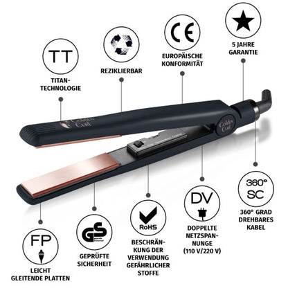 Golden Curl The Rose Golden Straightener