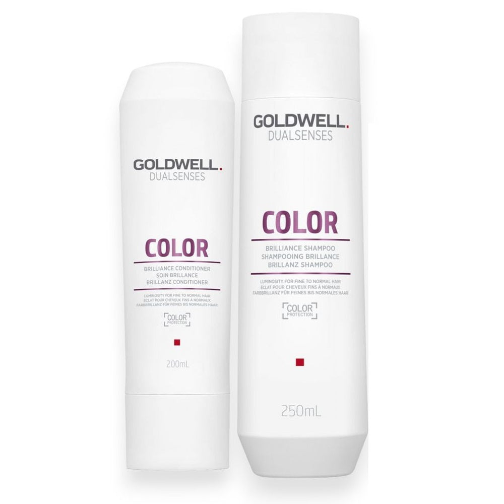 Goldwell Dualsenses Color Brilliance Set - Shampoo 250ml + Conditioner 200ml + Hairspray free