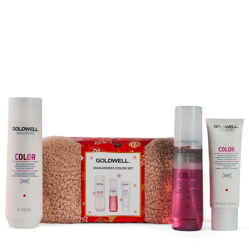Goldwell Dualsenses Color Brilliance Geschenkset – Shampoo 250 ml + Serum 150 ml + Balm 75 ml