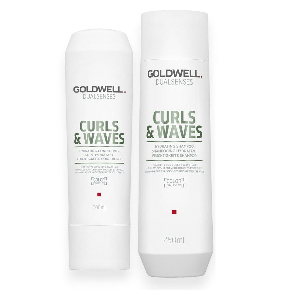 Goldwell Dualsenses Curls &amp; Waves Set - Shampoo 250ml + Conditioner 200ml + Hairspray free