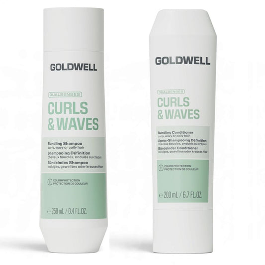 Goldwell Dualsenses Curls &amp; Waves Set - Shampoing 250 ml + Après-shampooing 200 ml + Laque gratuite