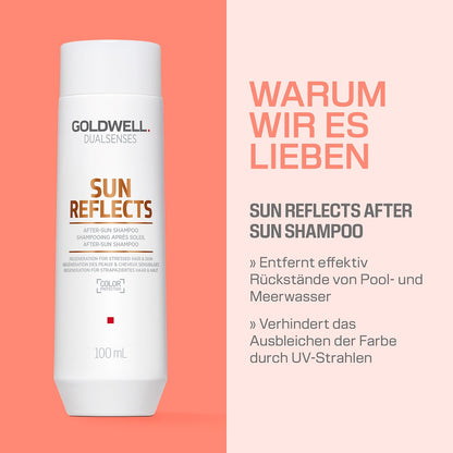 Goldwell Dualsenses Sun Reflects Sommer Set - Shampoo 100 ml + Treatment 50 ml + UV Protect Spray 30 ml