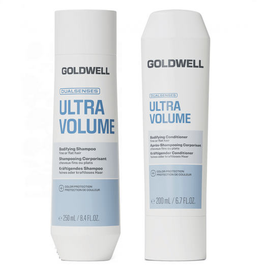 Goldwell Dualsenses Ultra Volume Set - Shampoing 250 ml + Après-shampooing 200 ml + Laque gratuite