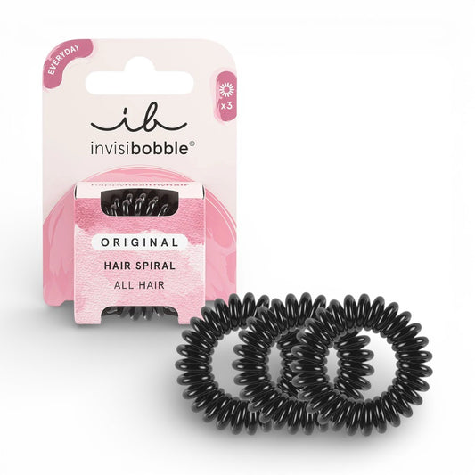 Invisibobble ORIGINAL True Black - Hair Tie 3 Pieces