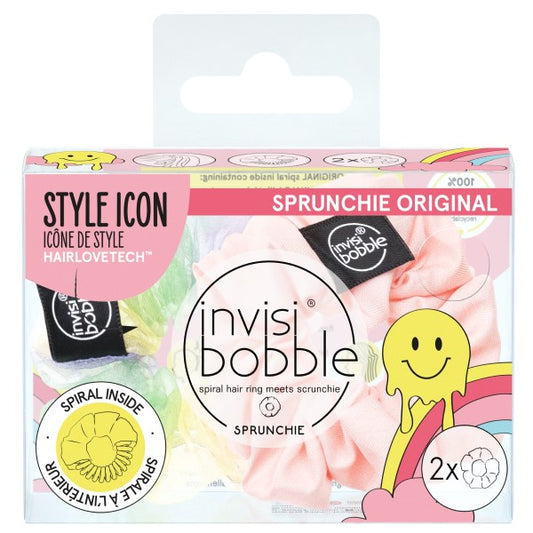 Invisibobble SPRUNCHIE Retro Dreamin' Hue-Man Love 2pc