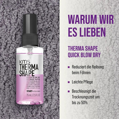 KMS Colorvitality Blonde Geschenkset - Shampoo 300 ml + Conditioner 250 ml + Quick Blow Dry 75 ml + Kosmetiktasche