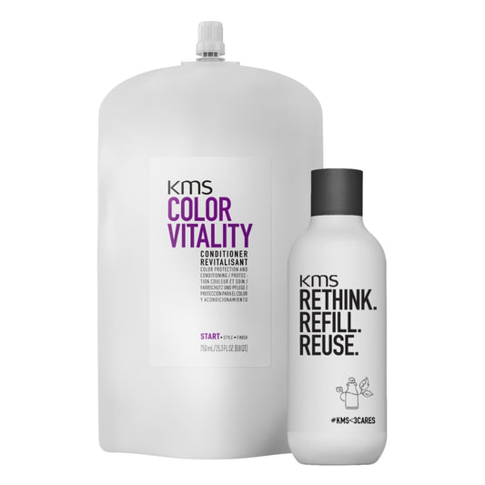 KMS Colorvitality Conditioner Pouch 750 ml + refill bottle
