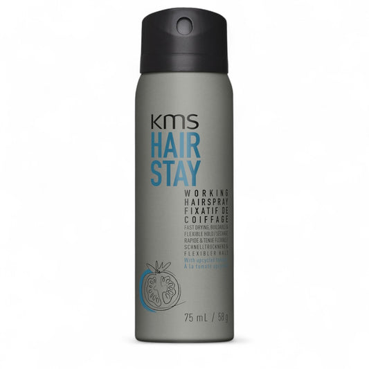 KMS Hairstay Working Spray 75ml - format voyage