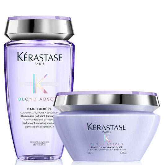 Kérastase Blond Absolu Set - Bain Lumiere 250 ml + Masque Ultra-Violet 200 ml