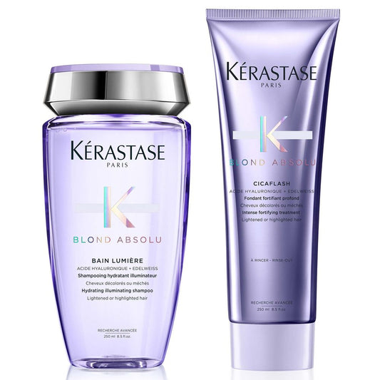 Coffret Kérastase Blond Absolu - Shampoing Bain Lumière 250 ml + Cicaflash 250 ml