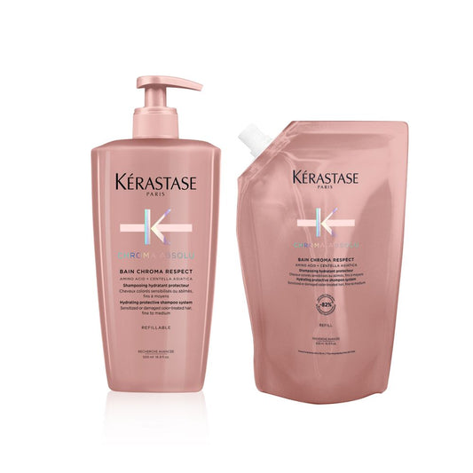 Kèrastase Chroma Absolu Respect Refill Bundle - Shampoo 500 ml & Nachfüllpack 500 ml