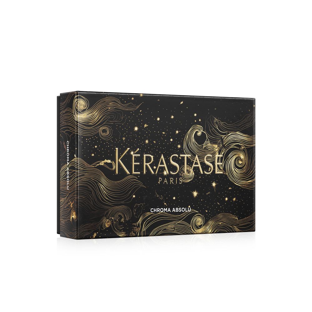 Kèrastase Chroma Absolu Masque Holiday Coffret - Bain Chroma Respect Riche 250 ml - Masque Chroma Filler 200 ml - Serum Chroma Thermique 150 ml