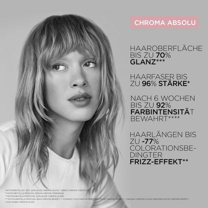 Kèrastase Chroma Absolu Masque Holiday Coffret - Bain Chroma Respect Riche 250 ml - Masque Chroma Filler 200 ml - Serum Chroma Thermique 150 ml