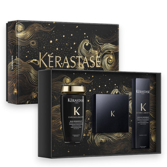Kerastase Chronololgiste Masque Holiday Coffret - Bain Régénerant 250 ml - Masque Régénerant 200 ml - Thermique Régénerant 150 ml
