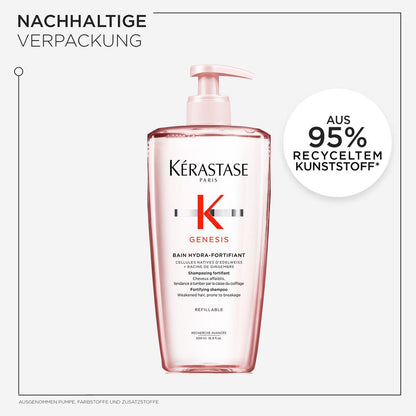 Kèrastase Genesis Bain Hydra-Fortifiant Refill Bundle - Shampoo 500 ml + Refill Pack 500 ml