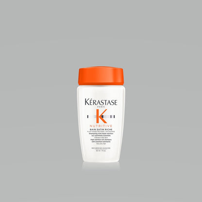 Kérastase Nutritive Discovery Set - Bain Satin Riche 80 ml + Lait Vital 75 ml + Nectar Thermique 50 ml