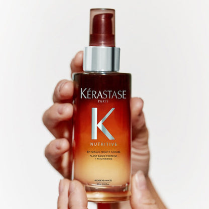 Kérastase Nutritive Set - Bain Satin Riche 250 ml + Masquintense Riche 200 ml + 8H Magic Night Serum 90 ml