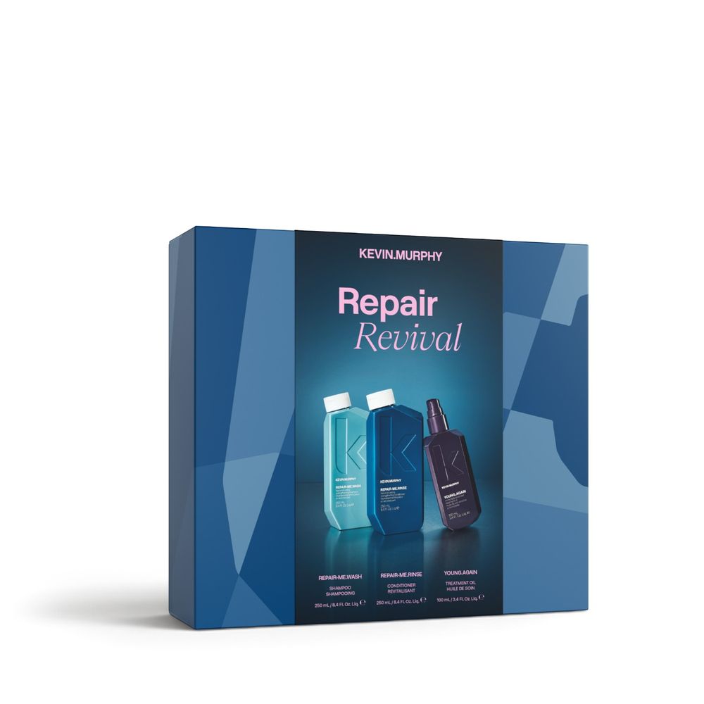 Kevin.Murphy REPAIR REVIVAL KIT – Repair-Me.Wash 250 ml + Repair-Me.Rinse 250 ml + Young.Again Oil 100 ml