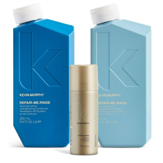 Kevin.Murphy Repair.Me Set incl. Hairspray - Shampoo 250 ml + Conditioner 250 ml + Session Hairspray 100 ml