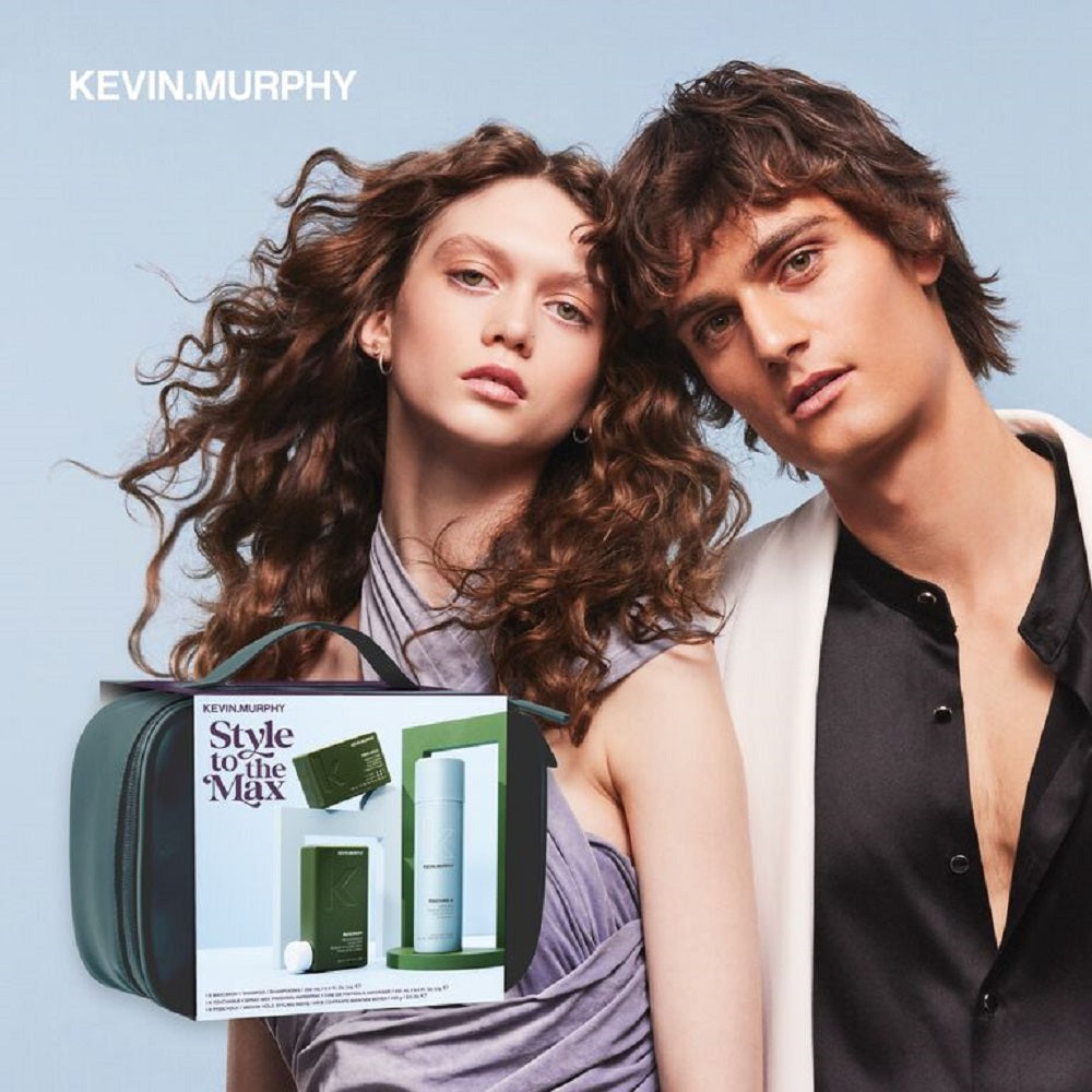 Kevin.Murphy Style to the Max Kit - Maxi.Wash 250ml + Touchable 250ml + Free.Hold 100g + Kulturbeutel