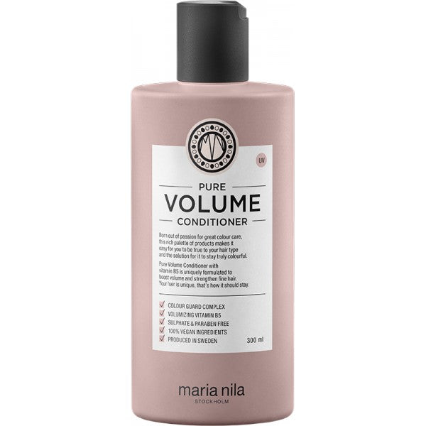 Maria Nila Pure Volume Beauty Bag - Shampoo 350 ml + 100 ml + Conditioner 300 ml + 100 ml + Tasche