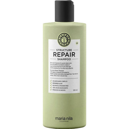 Maria Nila Structure Repair Geschenkset - Shampoo 350 ml + Conditioner 300 ml + Argan Oil 30 ml