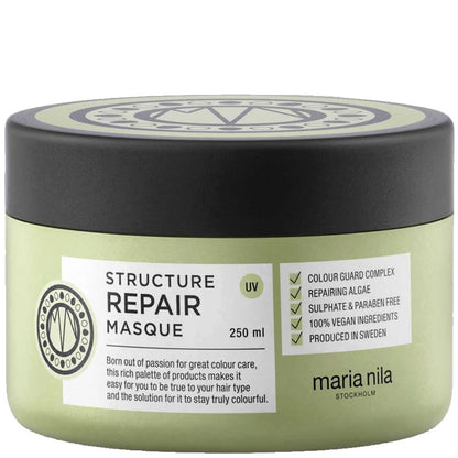 Maria Nila Structure Repair Holiday Box - Shampoo 350 ml + Conditioner 300 ml + Mask 250 ml