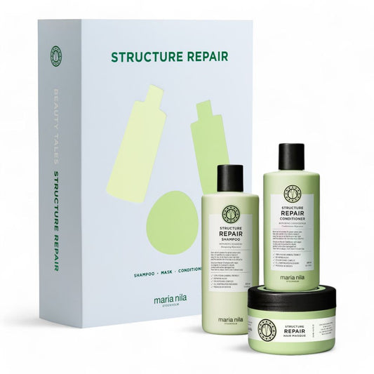 Maria Nila Structure Repair Holiday Box - Shampoo 350 ml + Conditioner 300 ml + Mask 250 ml