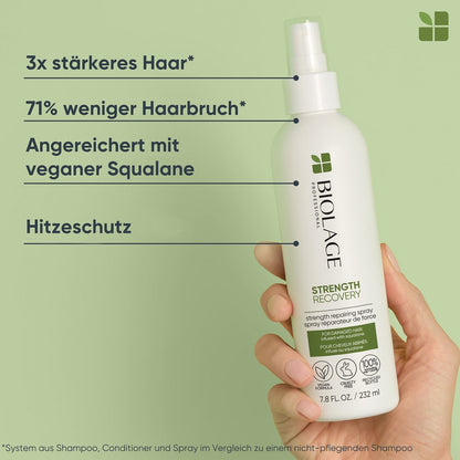 Matrix Biolage Strength Recovery Spring Coffret - Shampoo 250 ml + Conditioner 200 ml + Leave-In Spray 232 ml