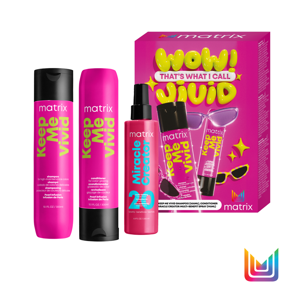 Matrix Total Results Keep Me Vivid XMAS Set - Shampoo 300 ml + Conditioner 300 ml + Miracle Creator 190 ml