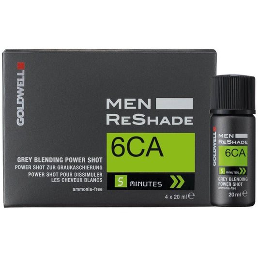 Goldwell Men Reshade 6CA 4 x Shots 20 ml - blond cendré foncé