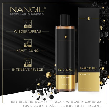 Nanoil Shampooing Micellaire à la Kératine 300 ml 