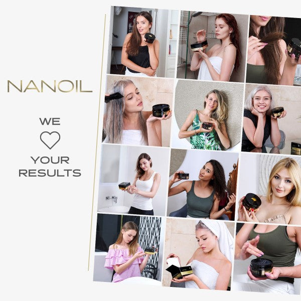 Nanoil Charcoal & White Clay Hair Mask 300 ml
